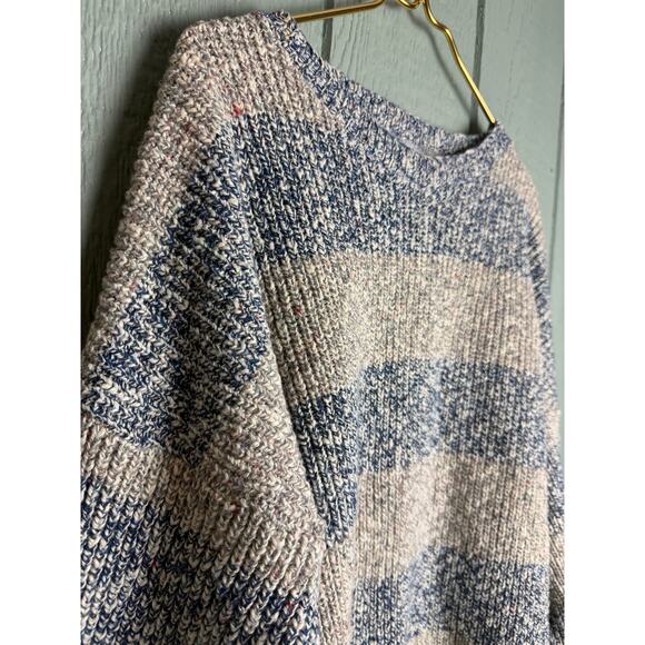 Vintage Jersild Marled Stripe Sweater – XL Tall – Chunky Knit – Made in USA - Picture 2 of 6